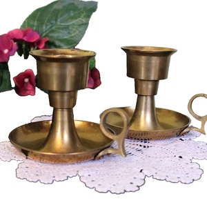 Vintage Messing Kerzenständer Kegel Kerzenhalter 3,5 Zoll Indien - Bild 1 von 5