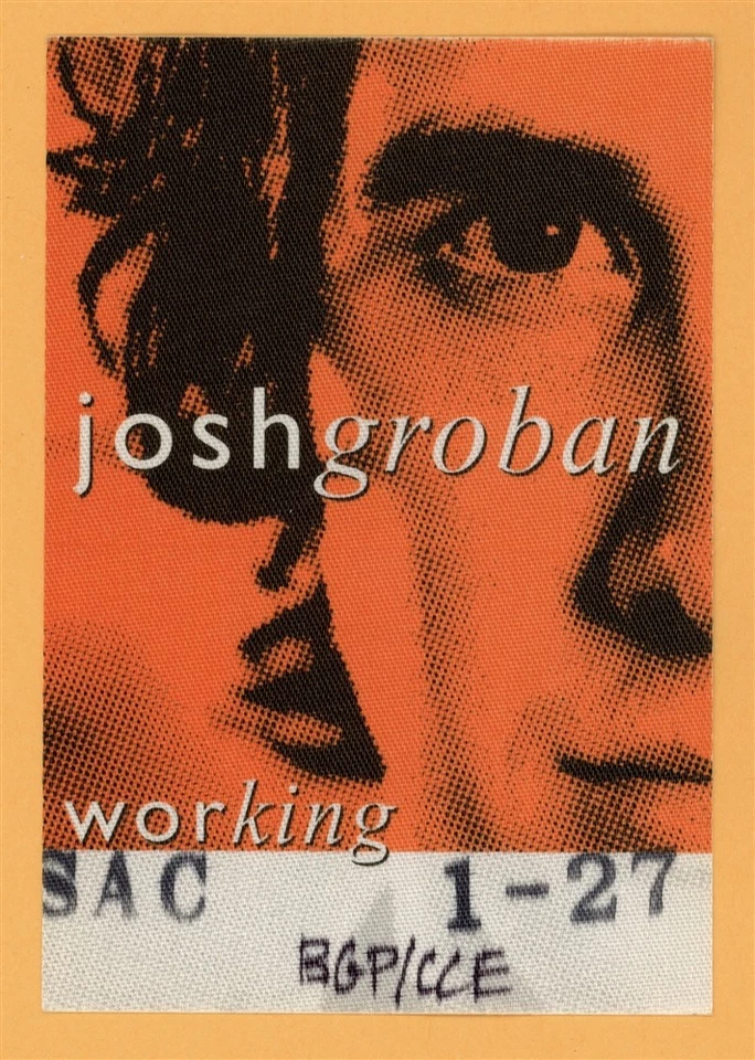 Josh Groban 2005 Closer Concert Tour WORKING Backstage Pass - Image 1 of 1