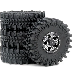 Neumáticos blandos pegajosos 1,0 Hobbysoul 61 mm y ruedas pesadas para RC Crawler SCX24 TRX4M - Imagen 1 de 6