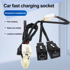 Red LED USB-C PD Charger For 10-14 VW Jetta MK6 Golf GTI R-Line 2006-2013 MK5 - Picture 1 of 11