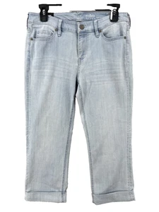 Neu mit Etikett New York & Company Soho Jeans Größe 6 Curvy kurz helle Waschung Taschen Stretch - Bild 1 von 14