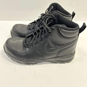 Nike Air Max Goadome ACG Black Leather Waterproof Boots Youth Sz 5.5Y Women's 7 - Picture 1 of 8