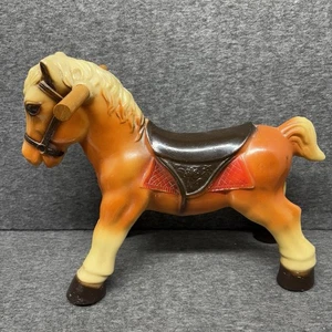 Vintage Reitspielzeug Pferd ohne Räder Hartplastik Pony 16 Zoll - Bild 1 von 8
