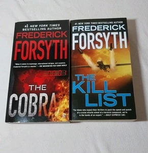 Frederick Forsyth Lot Of 2 PB Books The Kill List & The Cobra - Picture 1 of 6