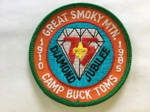1985 Camp Buck Toms pocket patch 75th Anniversary - Picture 1 of 1