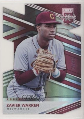 2020 Panini Elite Extra Edition Aspirations Die-Cut /42 Zavier Warren #92 - Image 1 of 2