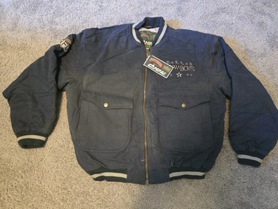 Jaqueta masculina vintage Dallas Cowboys grande noz-moscada anos 90 - Imagem 1 de 4