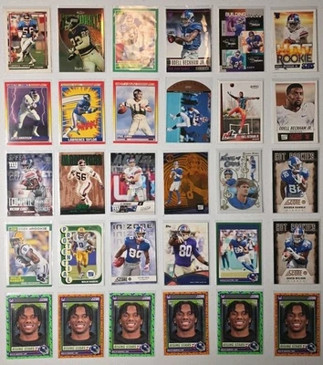 Lote de todos los tiempos New York Giants (33) ¡Novatos, Insertos, Paralelos! Foto 1 de 4