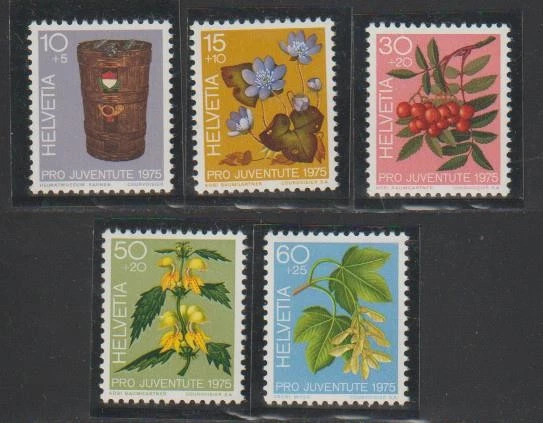 SWITZERLAND STAMPS 1975 STAMP DAY FOREST PLANTS MNH - SWISS84 - Image 1 of 1