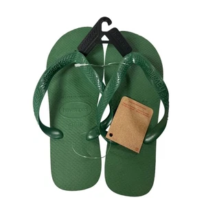 Havaianas Unisex Top Flip Flops Amazonia Sandals Dark Green Size 7/8W - 6/7M - Picture 1 of 4