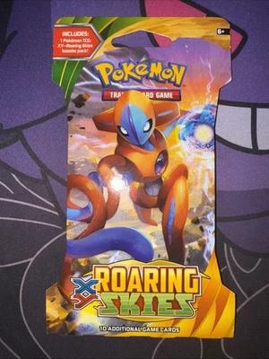 Pokémon TCG XY Roaring Skies Sleeved Booster Pack  Deoxys Art Sealed New - Image 1 of 2