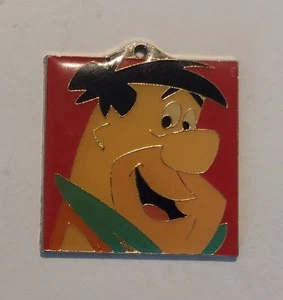 Vintage 1994 HBPI Fred Flintstone Colorful Enameled Metal Collectible Pendant - Picture 1 of 2