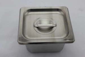 Stainless Steel Bain Marie Tray and Lid 1/6 Size (100mm depth) - Picture 1 of 1