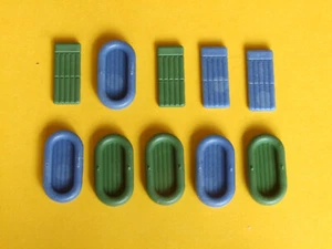 HO - 1:87 Set 10 pezzi canotti + materassini - Krea - Foto 1 di 1