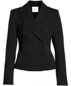 NEW Aknvas Naomi Bustier Crop Jacket in Black size 10 #T2601 - Picture 1 of 11
