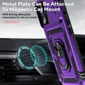 Shockproof Case for iPhone 16 Pro Max with Slide Camera Lens Protection Ring ... - Picture 1 of 7
