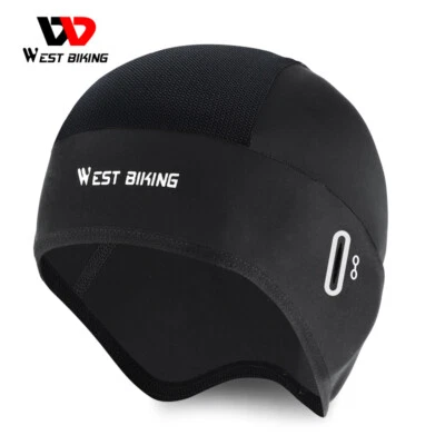 WEST BIKING Summer Anti-UV Ice Silk Cycling Hat Helmet Liner Beanie Cool Cap - Image 1 of 4