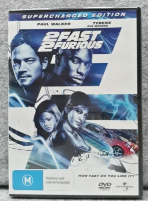 NEW: 2 FAST 2 FURIOUS Movie SUPERCHARGED EDITION DVD Region 4 PAL Free Fast Post - Image 1 of 2