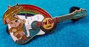 NARITA TOKYO OSO ROSA PARAGUAS ARCO IRIS GUITARRA DE LLUVIA Hard Rock Café PIN LE100 - Imagen 1 de 1