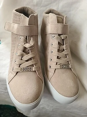 Zapatillas Guess Los Angeles Decia Gamuza Natural Ligera Mujer Talla 9.5 M NUEVAS Foto 1 de 4