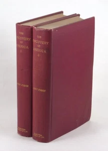 The Discovery of America by John Fiske 2 Volume Set complete Houghton ©1892 1898 - Picture 1 of 7