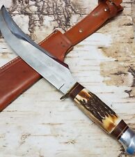 Vintage Solingen Germany Olsen Stag 2700 14" Buffalo Skinner Fixed Blade Knife