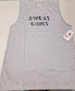 Shape Active Damen grau ""SWEAT SHIRT"" Tank Top T-Shirt Größe Large - Bild 1 von 10