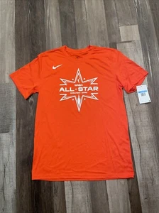 New 2022 WNBA All-Star Game Men’s Dri-Fit T-Shirt M Tee Shirt Orange Nike - Picture 1 of 3
