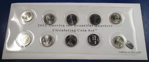 2015 America The Beautiful Quarters Kursmünzensatz P & D Prägestätten (01) - Bild 1 von 5