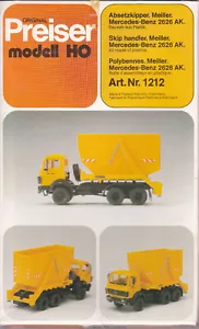 PREZZI MERCEDES BENZ NG 2626 AK Meiller Container Ribaltabile 1 87 H0 1212 - Foto 1 di 6