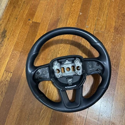 15-24 DODGE CHALLENGER CHARGER SRT SCATPACK 6.4L OEM BLACK STEERING WHEEL - Image 1 of 4