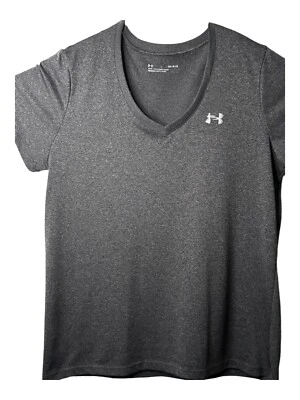 Under Armour L/C/L/S HeatGear Gris Cuello en V Manga Corta Talla Grande Para Mujer’s Foto 1 de 4