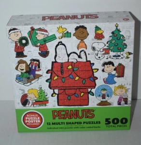 Peanuts Gang 500 Piece Christmas Jigsaw Puzzle - Picture 1 of 2