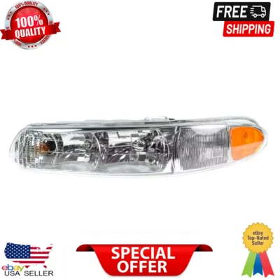 Left Headlight Assembly For 1997-2005 Buick Century 1997-2004 Regal GM2502182 - Imagem 1 de 4