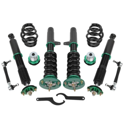 Green Coilovers 2001-05 For BMW E46 320i 325i Shocks Suspension Springs Kits - Imagem 1 de 4