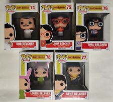 Funko Pop Lot Bob's Burgers Bob 74 Linda 75 Tina 76 Gene 77 Louise 78 Protectors