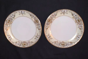 NORITAKE No. Bola de Navidad con incrustaciones de oro blanco 175 platillo de 5 1⁄2"" de colección - Imagen 1 de 10