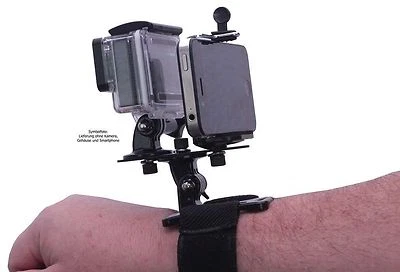 net4web-Displayhalter für Gopro mit Handgelenkschlaufe - Bild 1 von 3