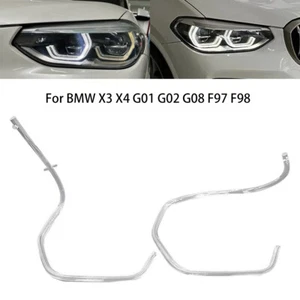 Day Running Lights Angel Eye DRL Guide Tube Strip For BMW G01 G02 F97 F98 X3 X4 - Foto 1 di 9