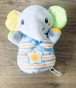 Vtech Glowing Lullabies Elephant Blue Soft Plush Soother Color Changing U1 - Picture 1 of 2