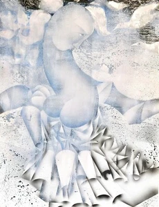 Jacques BOÉRI - Dessin original - Encre - Femme aux oiseaux, nu - Imagen 1 de 1