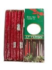 VINTAGE robert alan candle company tapers 12 inch NOS Red 12ct Candles