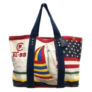 Polo Ralph Lauren Tote Bag RL-93 Sailing Regatta Reprint Tricolor Color with Tag - Picture 1 of 10