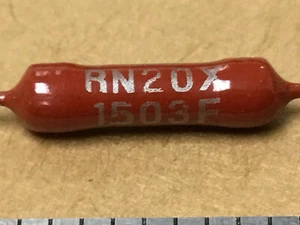 (1 PC) T.I.  RN20X1503F  Film Fixed Resistor 150K OHMS 1%  NSN# 5905-00-284-3707 - Picture 1 of 4