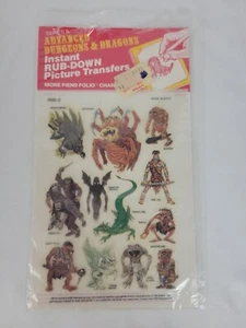 AD&D Series 2 Instant Run Down Picture Transfers More Fiend Folio 1981 TSR New - Picture 1 of 6