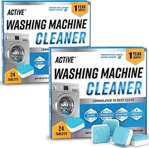 Washing Machine Cleaner Descaler 48 Pack - Value Size Deep Cleaning Tablets HE F - Picture 1 of 12
