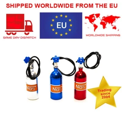 Rc Car Nos Bottle Metal 1/10 Scale Accessories for Tamiya Kyosho Lrp Arrma Axial - Image 1 of 4