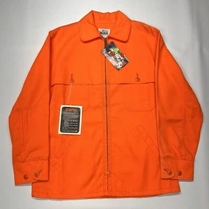 Giacca Woolrich vintage uomo media arancione blaze caccia zip lavoro outdoor anni 90 - Foto 1 di 24