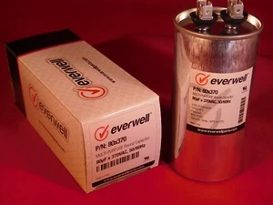 Run Cap 80uf MFD 370vac Motor eléctrico Run Oil Filled Capacitor uf HVAC - Imagen 1 de 1
