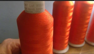 MADEIRA (4 PACK) Polyneon #40 Polyester Embroidery Thread 5000m Orange 1987 - Picture 1 of 4